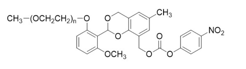 α-{3-methoxy-2-[6-methyl-8-({[(4-nitrophenoxy)carbonyl]oxy}methyl)-4H-benzo[d][1,3]dioxin-2-yl]phenyl}-ω-methoxy, poly(oxyethylene)