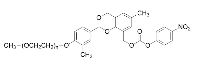 α-{2-methyl-4-[6-methyl-8-({[(4-nitrophenoxy)carbonyl]oxy}methyl)-4H-benzo[d][1,3]dioxin-2-yl]phenyl}-ω-methoxy, poly(oxyethylene)