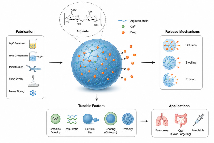 Alginate-Based Microparticles for Controlled Drug Release