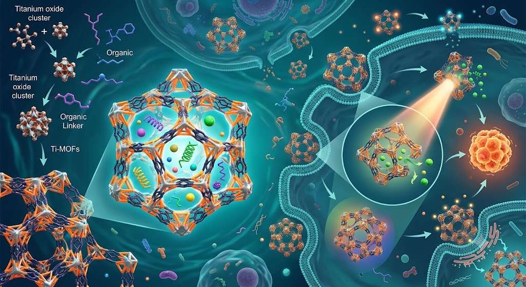 Biocompatible Titanium MOFs for Safe Drug Delivery