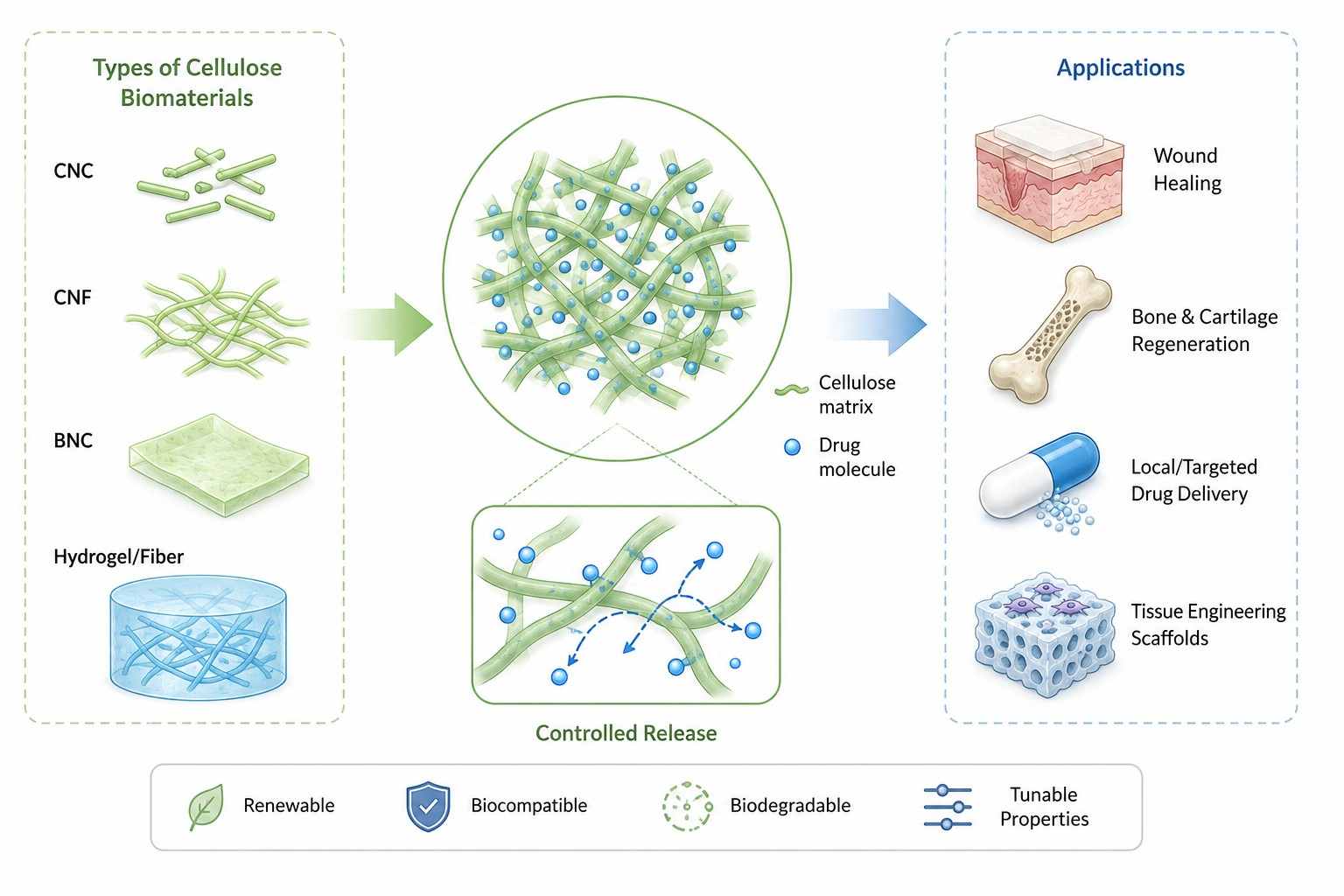 Cellulose Biomaterials in Next-Generation Delivery