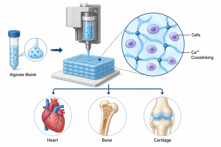 Enhancing Tissue Engineering with Alginate Hydrogel Bioinks