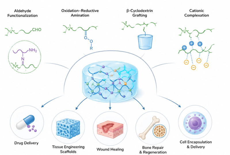 Functionalized Alginate for Improved Biomedical Material Performance