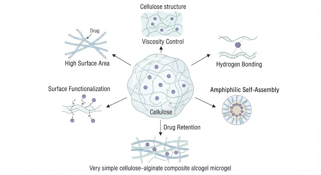 How Cellulose Improves Drug Encapsulation Efficiency?