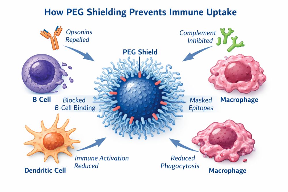 How Does PEG-Shielding Prevent Immune Uptake?