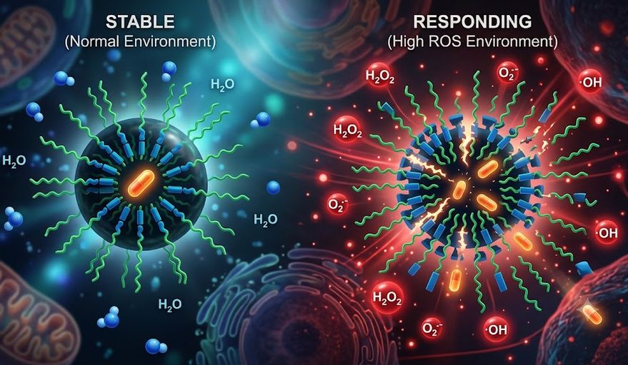 Overcoming Biological Obstacles in Targeted Drug Delivery with ROS-Responsive Copolymers