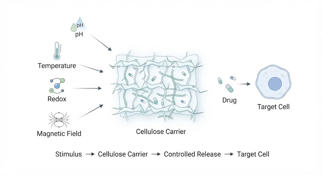 Smart Drug Delivery Systems Based on Cellulose