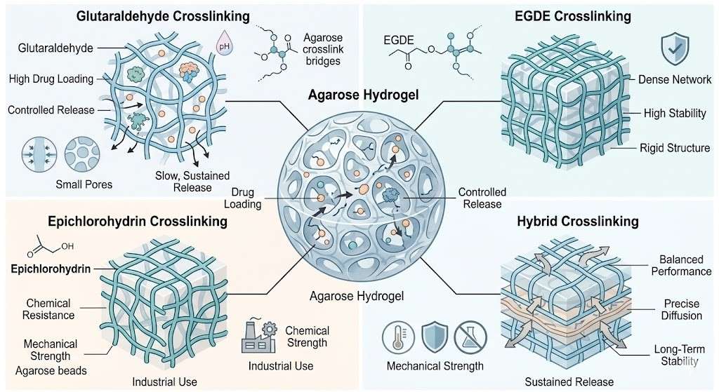 Which Crosslinking Methods Best Optimize Agarose Drug-Loading Capacity?