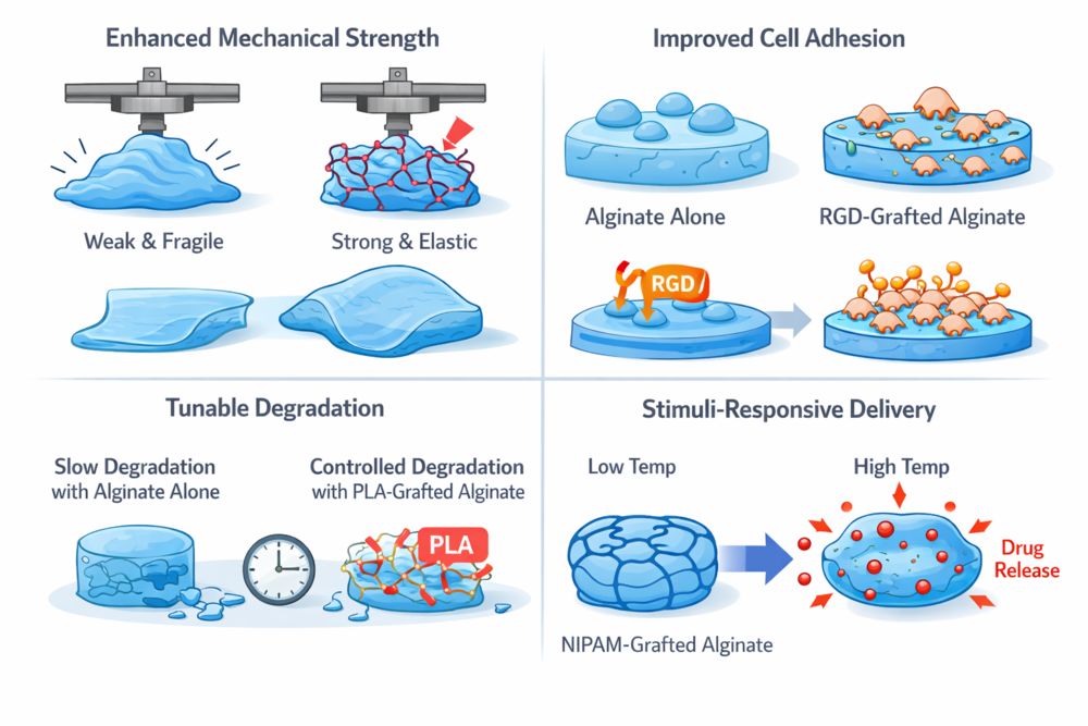 Why Graft Polymers to Alginate for Cell Scaffolds?